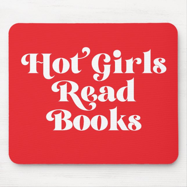 Hot Girls Read Books Mouse Pad (Front)