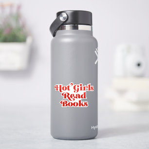 Hot Girls Read Books Sticker