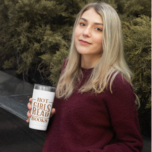 Hot Girls Read Books Travel Mug