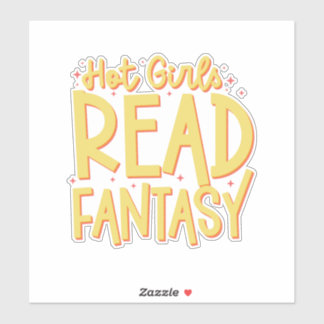 hot girls read fantasy  sticker