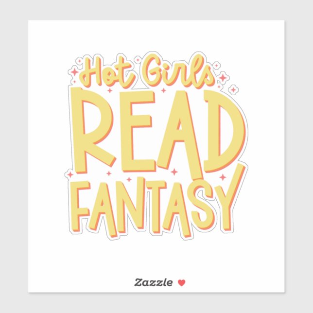 hot girls read fantasy  sticker (Sheet)