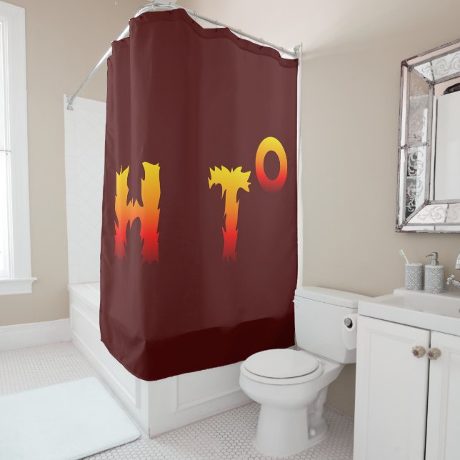 Hot | Global Warming Shower Curtain (In Situ)