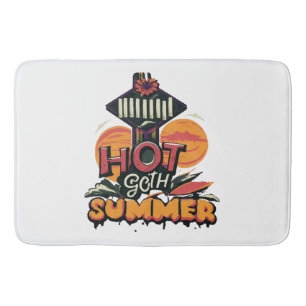 Hot Goth Summer Chic Bath Mat