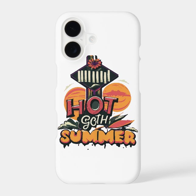 Hot Goth Summer Chic  Iphone Case (Back)