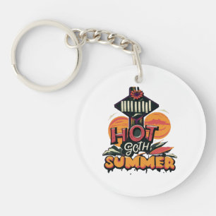 Hot Goth Summer Chic Keychain