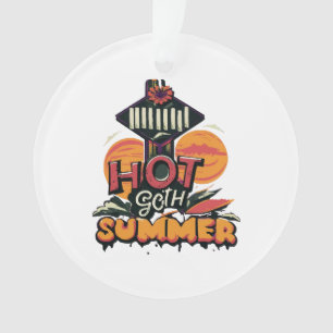 Hot Goth Summer Chic  Ornament