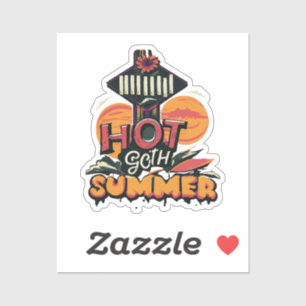Hot Goth Summer Chic Sticker