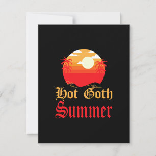 hot goth summer  holiday card