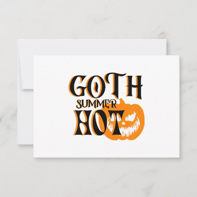 Hot Goth Summer-Horror Smiling Pumpkin (Front)