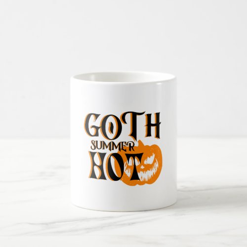 Hot Goth Summer_Horror Smiling Pumpkin Coffee Mug