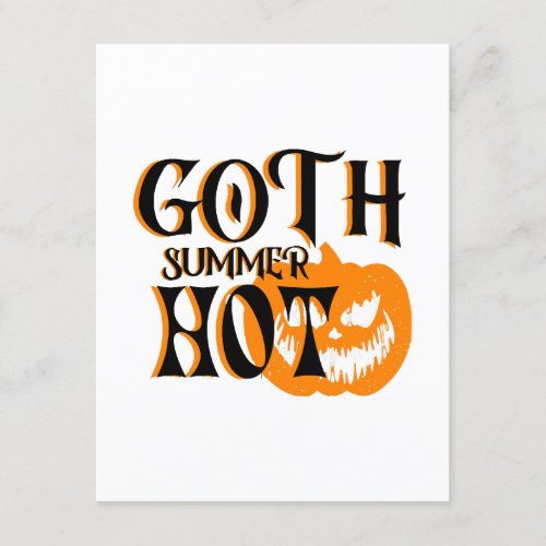 Hot Goth Summer_Horror Smiling Pumpkin Enclosure Card