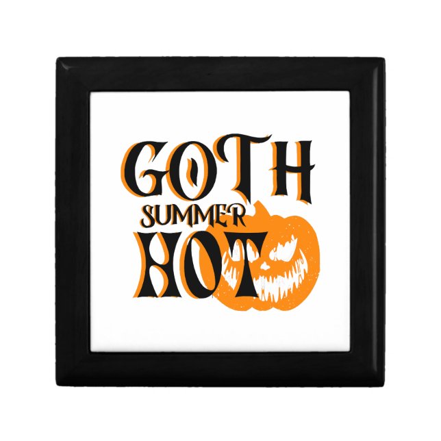 Hot Goth Summer-Horror Smiling Pumpkin Gift Box (Front)