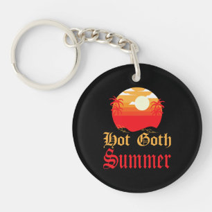 hot goth summer keychain