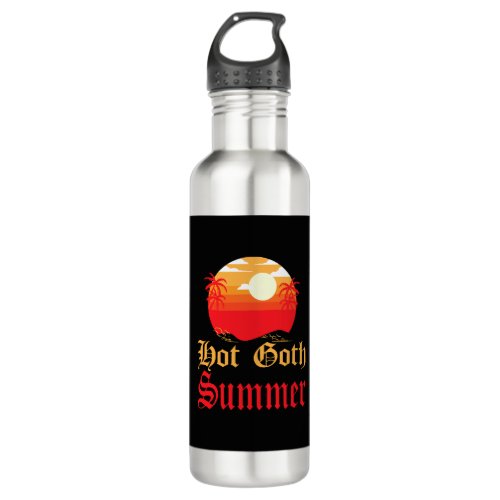 hot goth summer  stainless steel water bottle