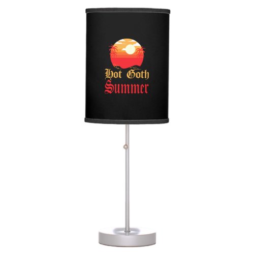 hot goth summer  table lamp