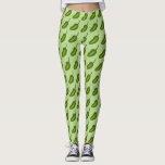 Hot Green Jalapeño Pepper Jalapenos Foodie Legging<br><div class="desc">Leggings feature an original marker illustration of a delicious spicy hot jalapeño pepper,  printed on a green background.</div>