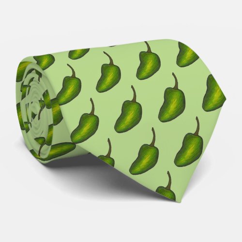 Hot Green Jalapeo Pepper Peppers Jalapenos Tie