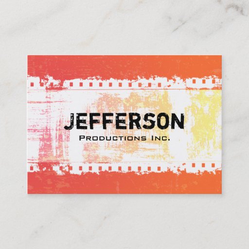 Customizable Hot Grunge Style Large Company Business Card