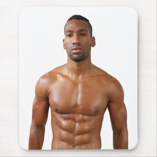 Hot Guy Muscled Stud Sexy Shirtless Man Hunk Mouse Pad