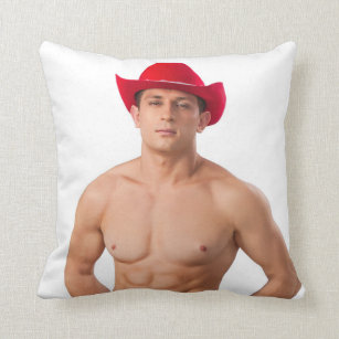 Male muscular handsome beefcake cowboy shirtless physique 
