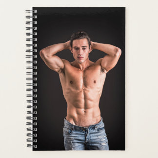 Hot Guy Sexy Man Shirtless Stud Jeans Muscle Hunk Planner