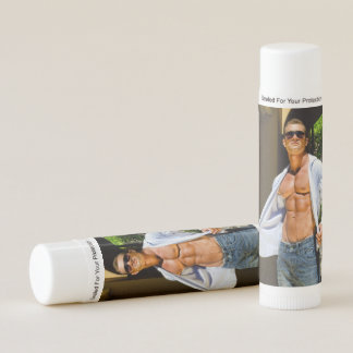Hot Guy Sexy Muscle Man Open Shirt Hunk Lip Balm