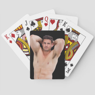 Hot Guy Sexy Shirtless Muscle Man Bodybuilder  Poker Cards