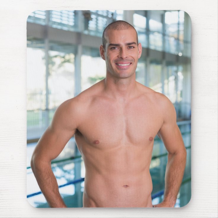 Hot Guy Sexy Shirtless Swimmer Muscle Man Hunk Mouse Pad Zazzle