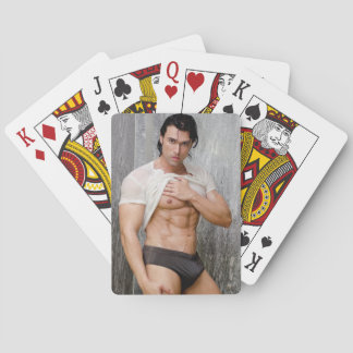 Hot Guy Showers Sexy Muscle Man Hunk Playing Cards