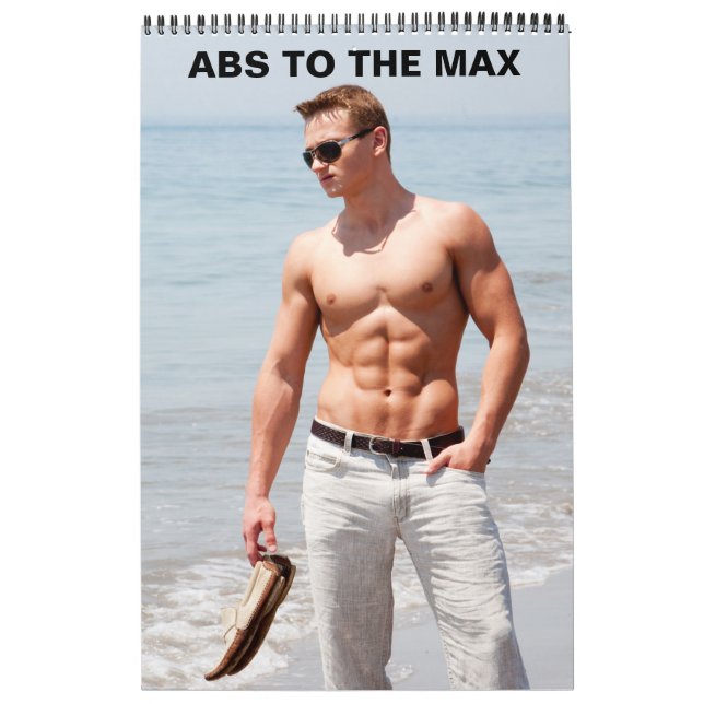 Hot Guys Abs Max Sexy Shirtless Muscular Men Calendar (Cover)