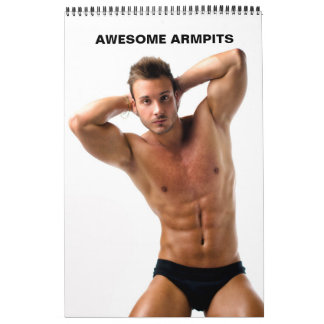 Hot Guys Awesome Armpits Sexy Shirtless Muscle Men Calendar