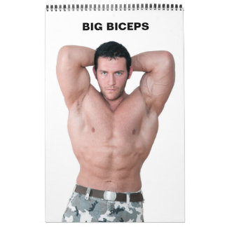Hot Guys Big Biceps Gym Bodybuilders Sexy Men Calendar