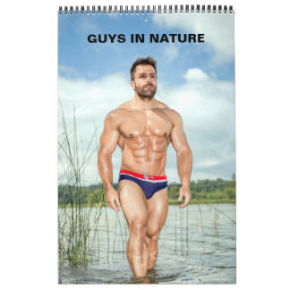 Hot Guys In Nature Sexy Shirtless Muscle Men Calendar