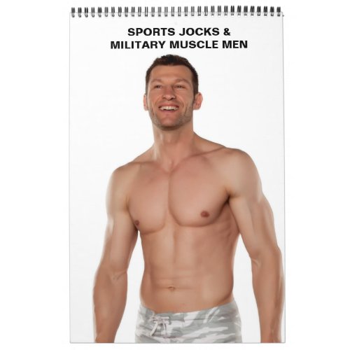 Hot Guys Sports Jocks Shirtless Military Muscle Calendar