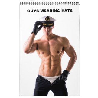 Hot Guys Wearing Hats Sexy Shirtless Muscular Men Calendar