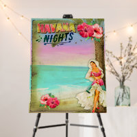 Hot Havana Nights Welcome Sign