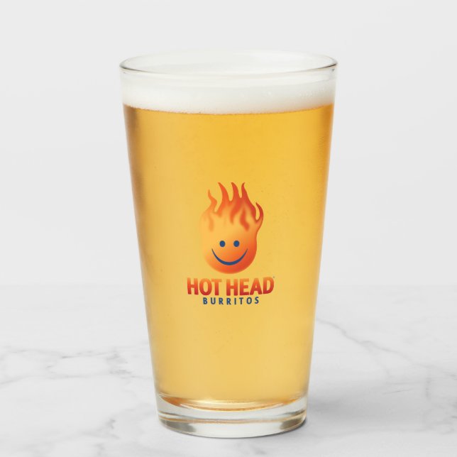 Hot Head Burritos Glass Cup (Front Filled)