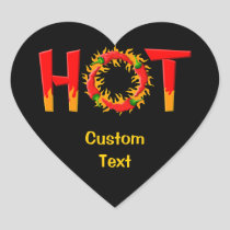 HOT HEART STICKER