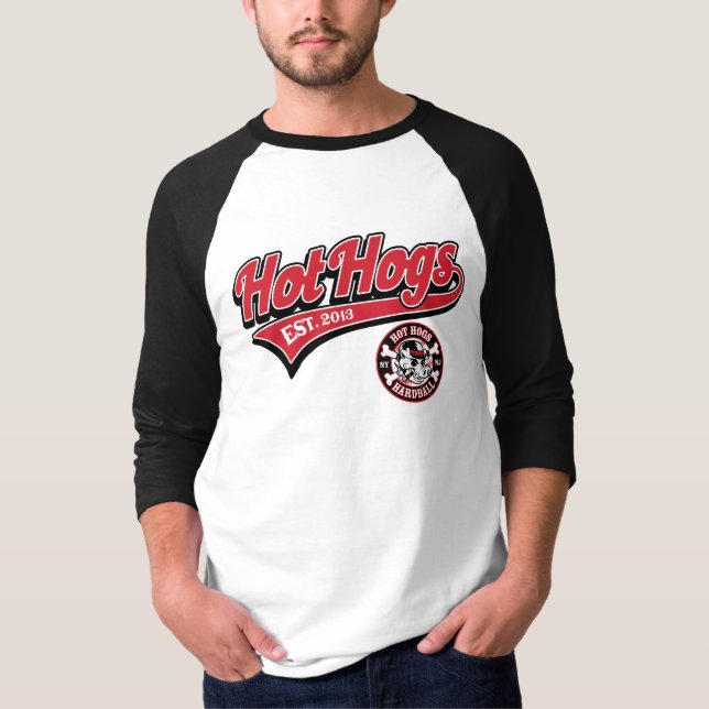 Hot Hogs™ Classic Mens Baseball Shirt (Front)