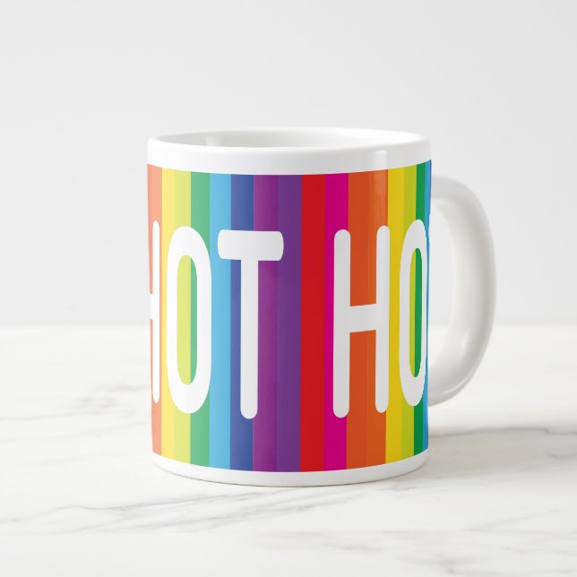 Hot Hot Hot Rainbow Jumbo Mug (Front Right)