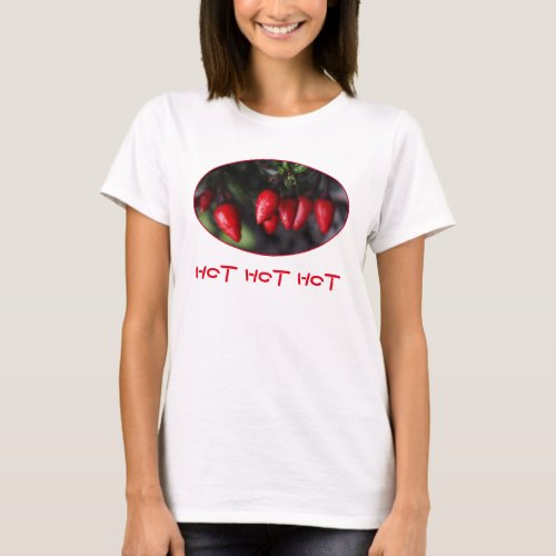 hot hot hot red chili peppers plant T_Shirt