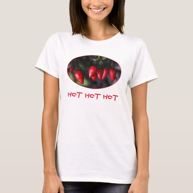hot hot hot red chili peppers plant T-Shirt (Front)