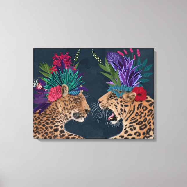 Hot House Leopards | A Couple Canvas Print (Front)