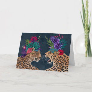 Hot House Leopards   A Couple Card