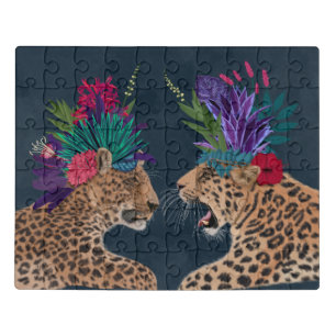 Hot House Leopards   A Couple Jigsaw Puzzle