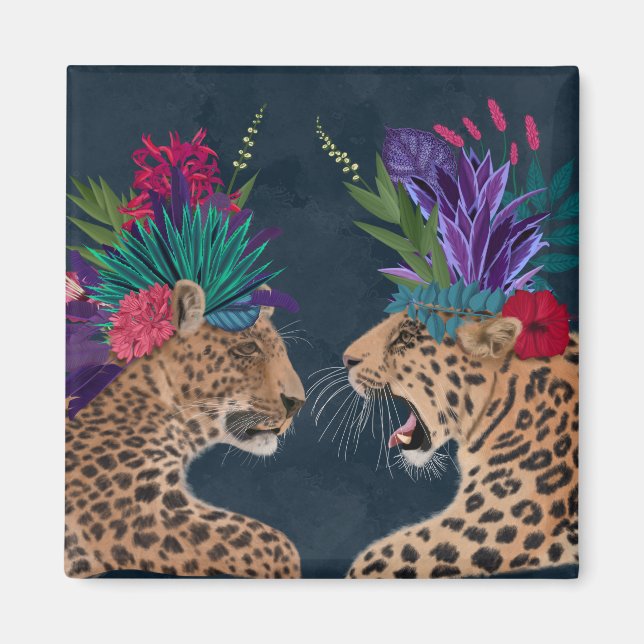 Hot House Leopards | A Couple Magnet (Front)