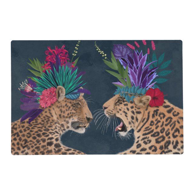 Hot House Leopards | A Couple Placemat (Front)