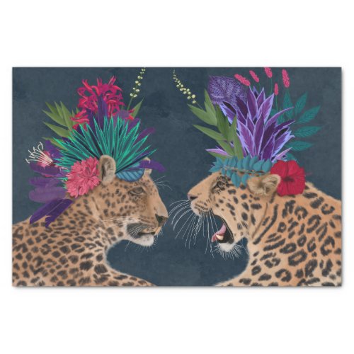 Hot House Leopards  A Couple Tissue Paper