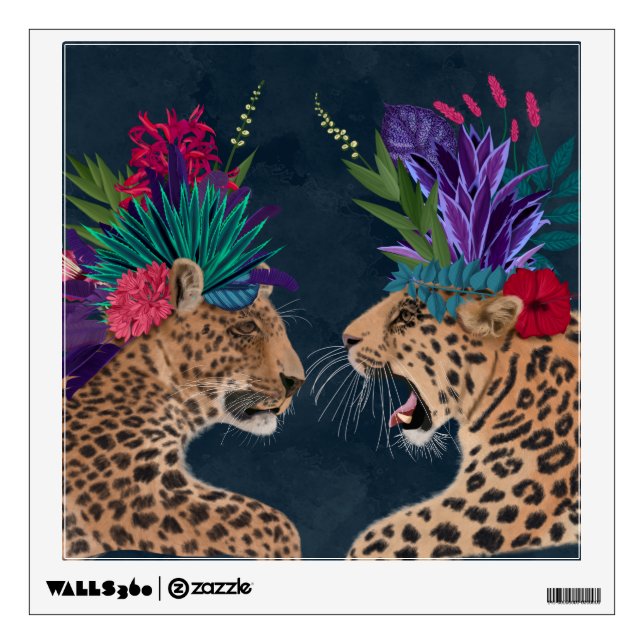 Hot House Leopards | A Couple Wall Decal (Front)