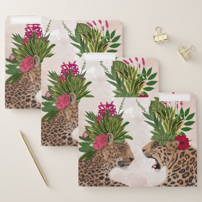 Hot House Leopards | A Pair File Folder (Set)